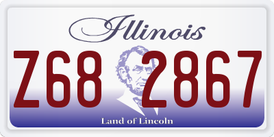 IL license plate Z682867