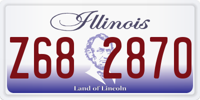 IL license plate Z682870
