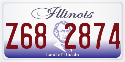 IL license plate Z682874