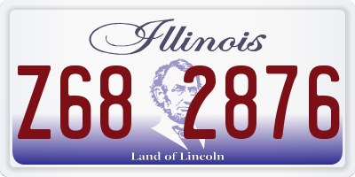 IL license plate Z682876
