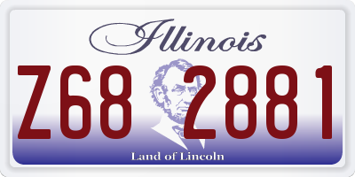 IL license plate Z682881