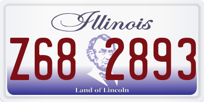 IL license plate Z682893