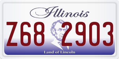 IL license plate Z682903