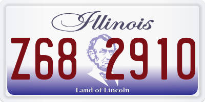 IL license plate Z682910