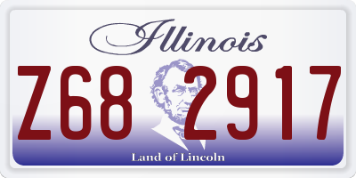 IL license plate Z682917