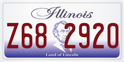 IL license plate Z682920
