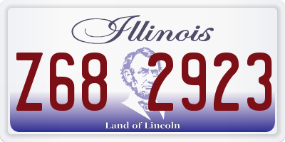 IL license plate Z682923