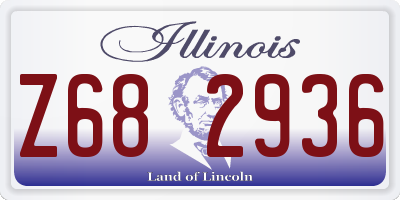 IL license plate Z682936