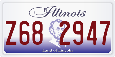 IL license plate Z682947