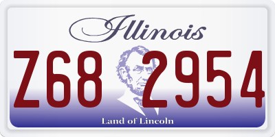 IL license plate Z682954