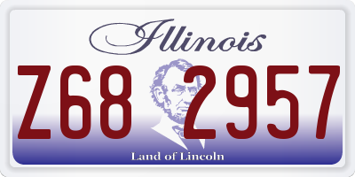 IL license plate Z682957