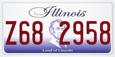 IL license plate Z682958