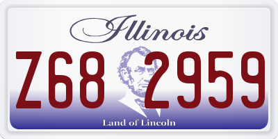 IL license plate Z682959
