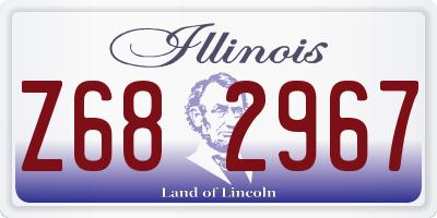 IL license plate Z682967