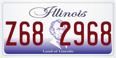 IL license plate Z682968