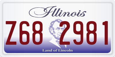 IL license plate Z682981