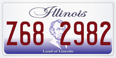IL license plate Z682982