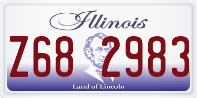 IL license plate Z682983