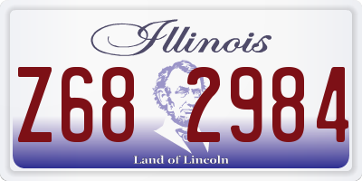 IL license plate Z682984
