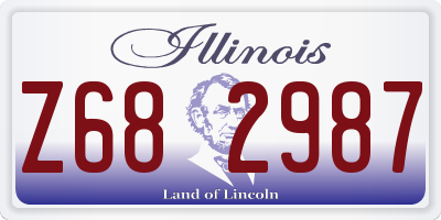 IL license plate Z682987