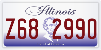 IL license plate Z682990