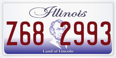 IL license plate Z682993