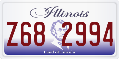 IL license plate Z682994