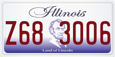 IL license plate Z683006