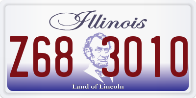 IL license plate Z683010