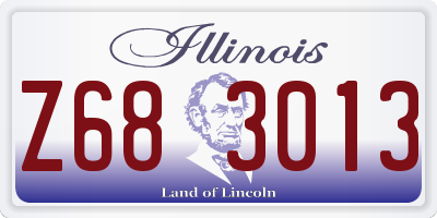 IL license plate Z683013