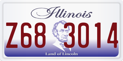 IL license plate Z683014