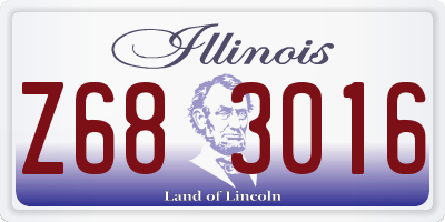 IL license plate Z683016