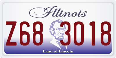IL license plate Z683018