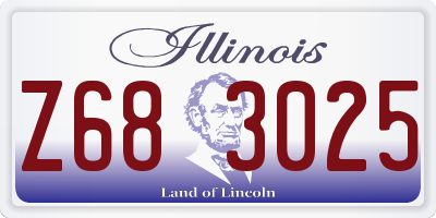 IL license plate Z683025
