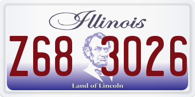 IL license plate Z683026
