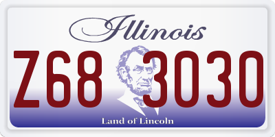 IL license plate Z683030
