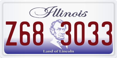 IL license plate Z683033