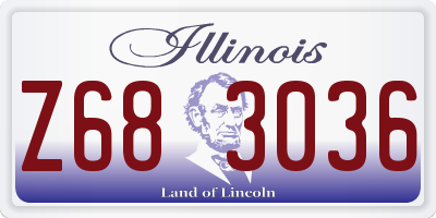 IL license plate Z683036