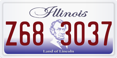 IL license plate Z683037