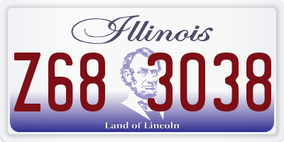 IL license plate Z683038