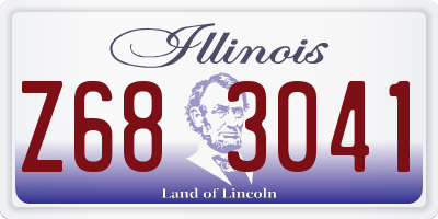 IL license plate Z683041
