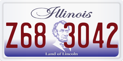 IL license plate Z683042