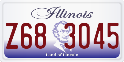 IL license plate Z683045