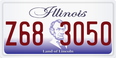 IL license plate Z683050