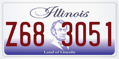 IL license plate Z683051