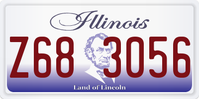 IL license plate Z683056