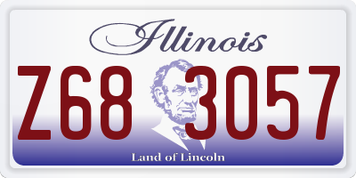IL license plate Z683057