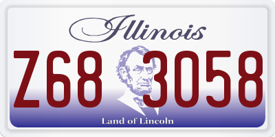 IL license plate Z683058