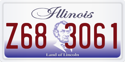 IL license plate Z683061