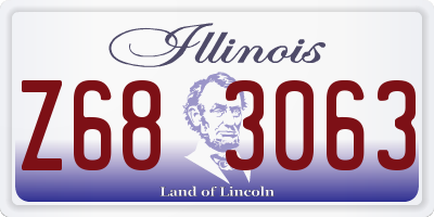 IL license plate Z683063